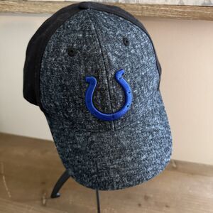 Indianapolis Colts NFL '47 Curved Bill Black/Blue Hat Cap Adult Men's Adjustable